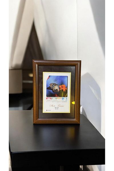 Trendylife Rama foto din pvc cu aspect lemn 2 buc 15X21 cm.