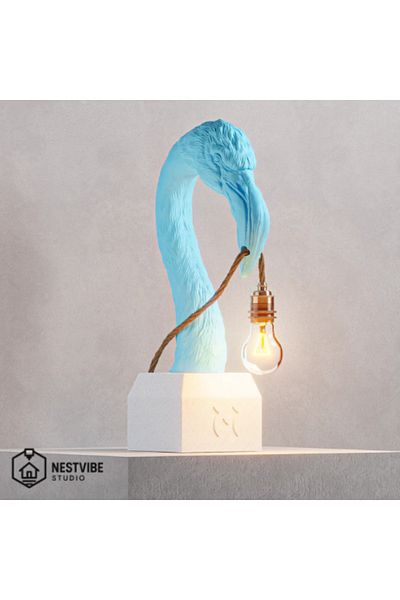 DREAM MODE Stylish Table Lamp with Flamingo Head Design Nestvibe Studio Special Series