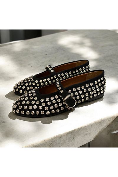 runa shoes Suede Disco Stone Ballerinas