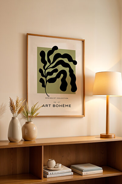 Basquiart Poster din seria Bohemian cu ramă din lemn, Nr. tablou: 61