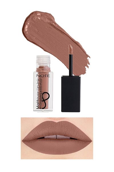 NOTE Mattever Lip-Ink Ruj Lichid Mat și Rezistent 05 Toffee Brock – Nud
