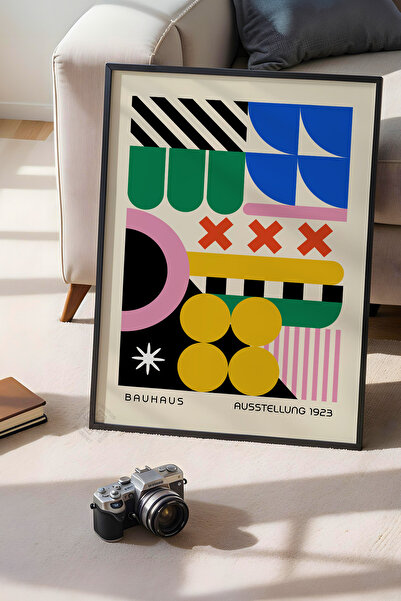 Basquiart Poster din seria Bauhaus cu ramă neagră, numărul picturii: 96