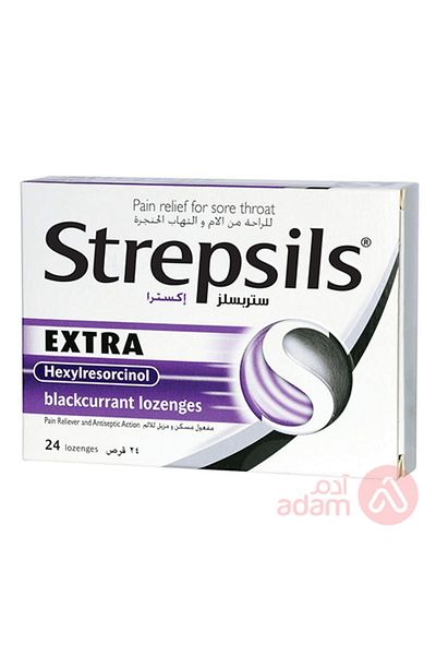 STREPSİLS STREPSILS EXTRA BLACKCURRANT 24LOZENGES