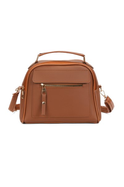 Adelina Bags Women's Lacost Leather Cross Strap Hand and Shoulder Bag