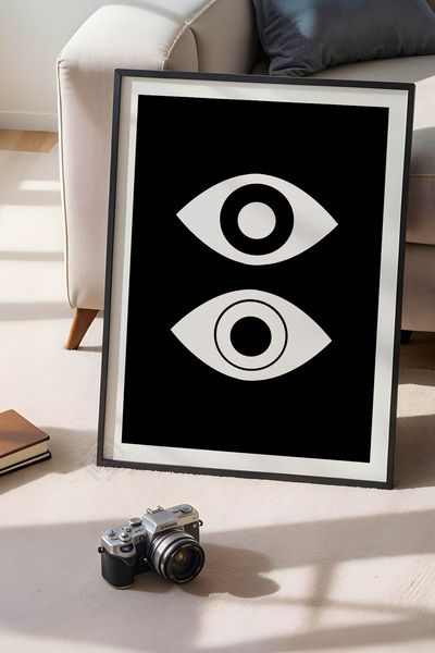 Basquiart Poster din seria Bauhaus cu ramă neagră, numărul picturii: 49