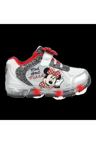 Minnie Mouse Pantofi sport cu luminite Minnie Mouse , Argintiu,model 2300004622, Marime 27 EU