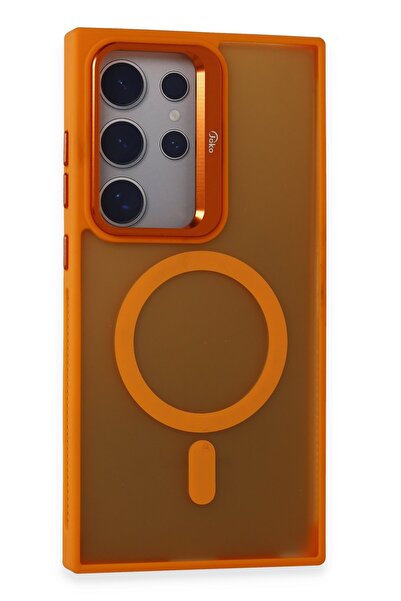 HappyCase Samsung Galaxy s25 Ultra Armor Lens Standlı Kılıf Lens Magsafe Kapa...