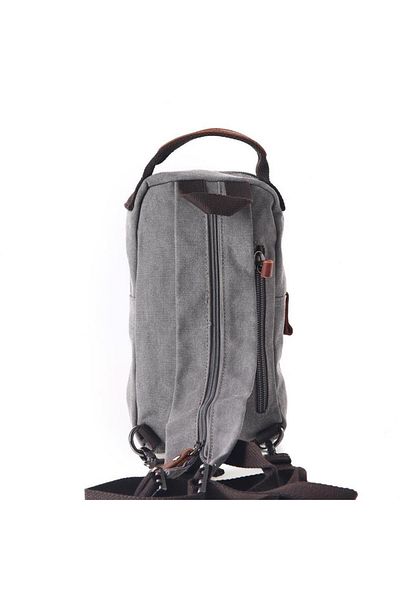 Cantayurdu Ççs London 31184 Canvas Cross Shoulder Bag Γκρι