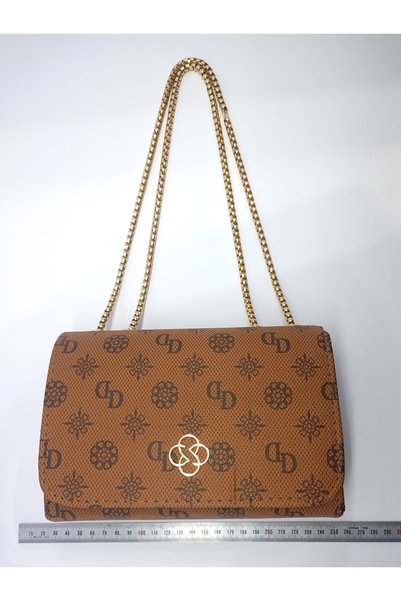 stilyy Monogram Printed Cinnamon Color Shoulder Bag