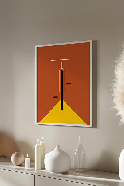 Basquiart Poster cu ramă albă din seria Bauhaus, numărul picturii: 57