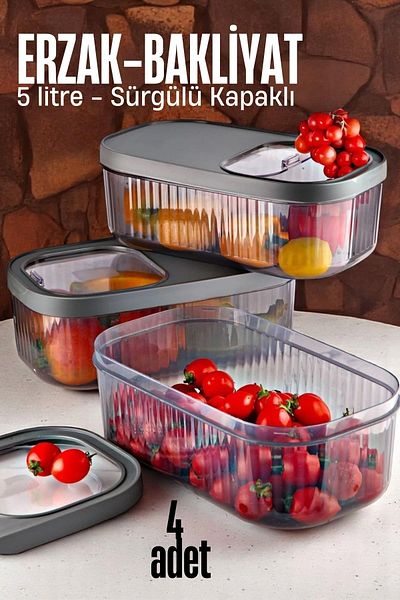 Transformacion Multibox Food Pulses Box Sliding Lid 5 Liters 4 Pieces718470