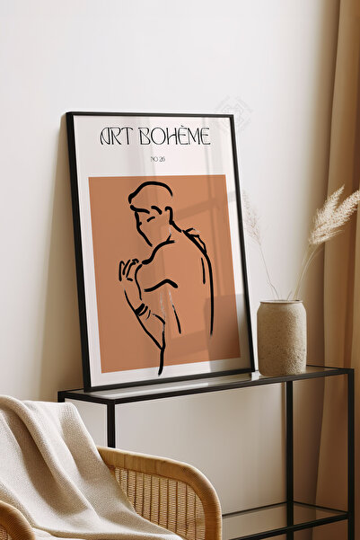 Basquiart Poster din seria Bohemian cu ramă neagră, Nr. tablou: 103