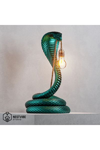 DREAM MODE Stylish Table Lamp Nestvibe Special Series with Cobra Design