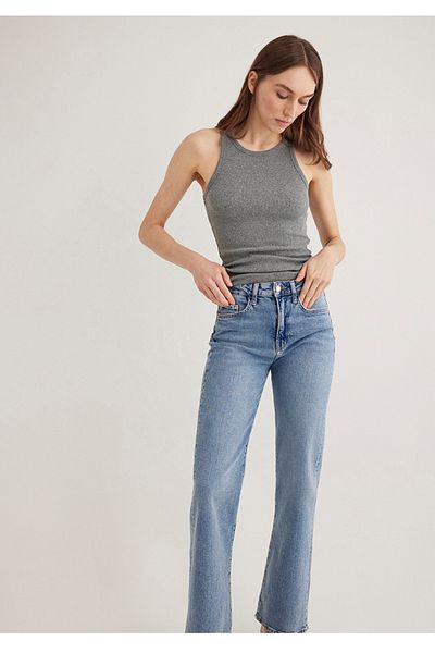 Mavi Basic Halter Collar Slim Fit Women's T-Shirt