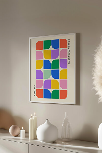 Basquiart Poster cu ramă albă din seria Bauhaus, numărul picturii: 99