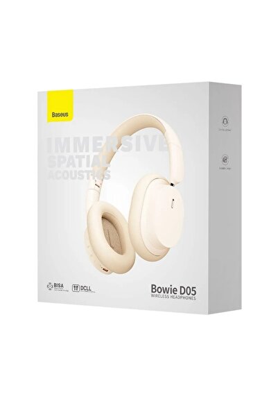 Baseus In white Bowie Dos Baseus wireless headphones cream