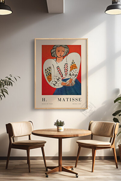 Basquiart Poster din seria Henri Matisse, înrămat în lemn, decor de perete pi...