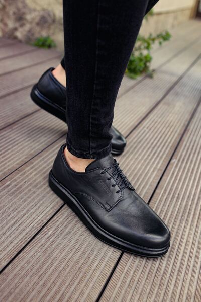 pabucmarketi Lace-Up Men's Casual Shoes Black
