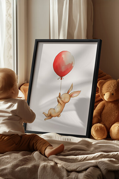 Basquiart Παιδικό Δωμάτιο, Βρεφικό Δωμάτιο, Αφίσα με Μαύρο Πλαίσιο, Αριθμός Π...