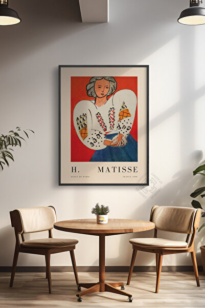 Basquiart Seria Henri Matisse Poster înrămat negru, decor de perete pictat Nr:15
