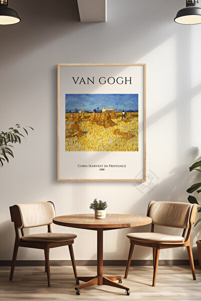 Basquiart Poster din seria Vincent Van Gogh, înrămat în lemn, decor de perete...