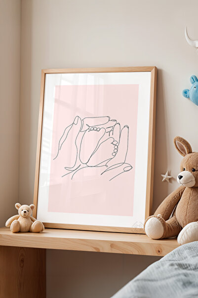 Basquiart Παιδικό Δωμάτιο, Βρεφικό Δωμάτιο, Ξύλινη Αφίσα με Πλαίσιο, Αριθμός ...