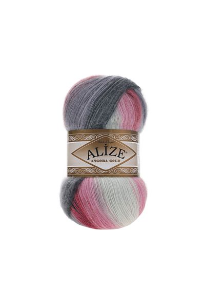 Alize 5 Pieces Angora Gold Batik 1602 20% Wool - 80% Acrylic 100 Gr - 550 m Color:1602