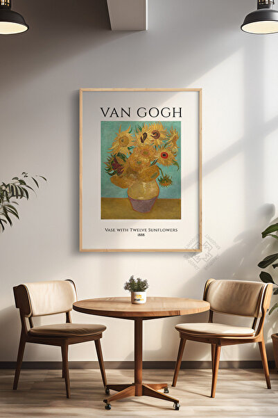 Basquiart Poster din seria Vincent Van Gogh, încadrat în lemn, decor de peret...