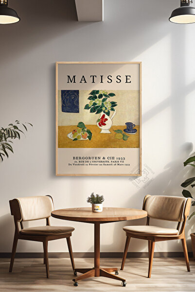 Basquiart Seria Henri Matisse Poster înrămat în lemn, decor de perete pictat ...