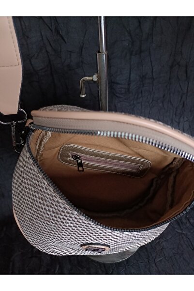 SheBella Bags & Shoes Kadın Keten Küçük Boy Çapraz Omuz Çantası