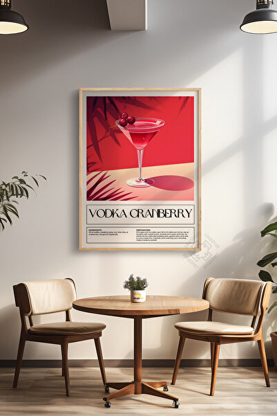 Basquiart Seria Cocktail Poster cu ramă din lemn, tablou, cafenea, restaurant...