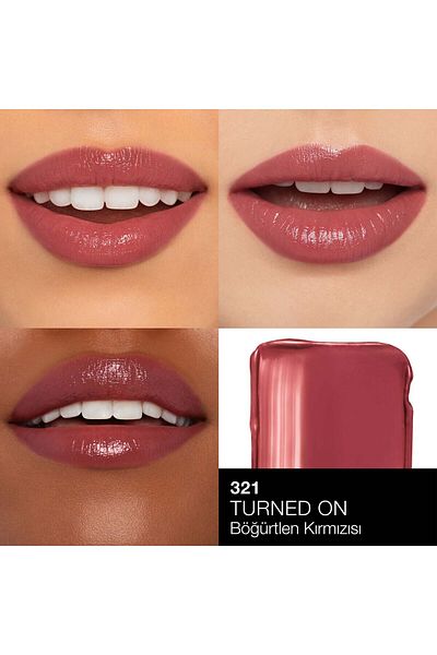Nars أحمر شفاه مغذي يدوم طويلاً مع محتوى مكثف يجذب الانتباه بمظهر مشرق - 1.5 GR-321 - مفعل