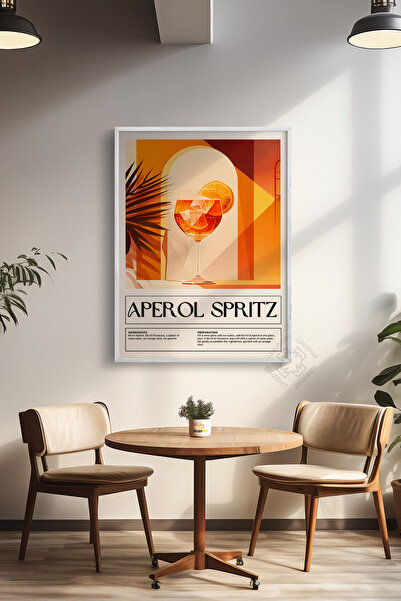Basquiart Seria Cocktail Poster cu ramă albă, tablou, cafenea, restaurant, de...