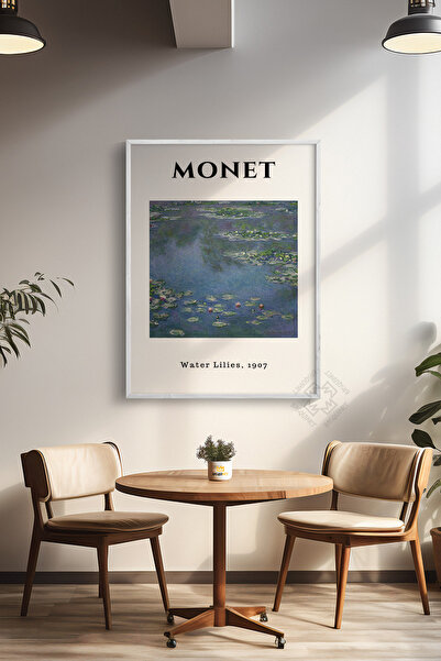 Basquiart Αφίσα της σειράς Claude Monet με λευκό πλαίσιο, διακοσμητικό τοίχου...