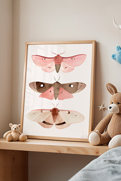 Basquiart Poster cu ramă din lemn pentru camera copiilor, camera bebelușilor,...