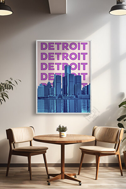 Basquiart Poster cu ramă albă din seria City, decor de perete nr:62