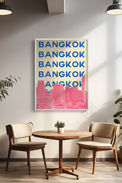 Basquiart Poster cu ramă albă din seria City, decor de perete nr:79