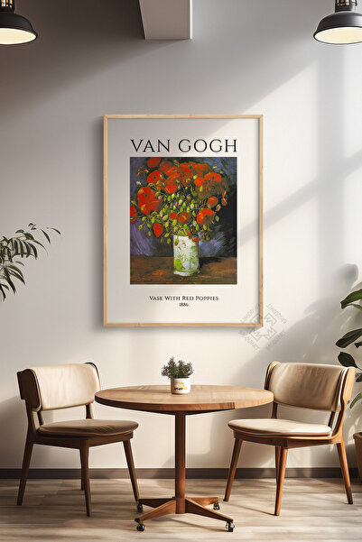 Basquiart Poster din seria Vincent Van Gogh, încadrat în lemn, decor de peret...