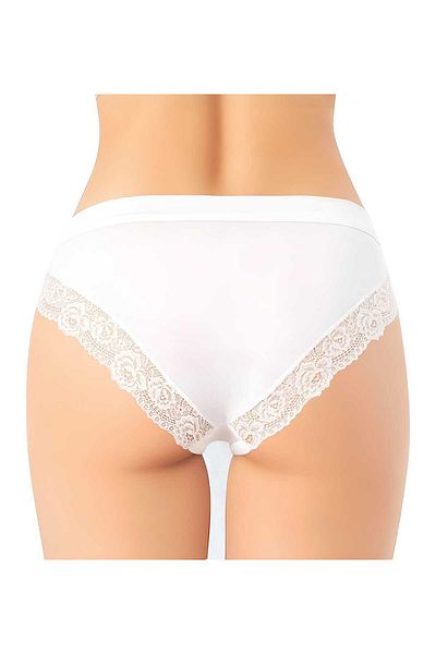 Uniquetrenders Women's 6-Piece Lace Detailed Modal Fabric Bikini Panties