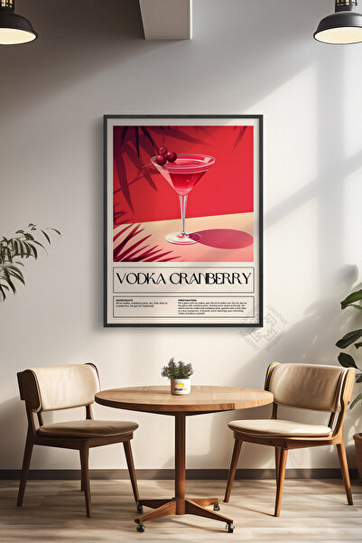 Basquiart Poster cu ramă neagră din seria Cocktail, tablou, cafenea, restaura...