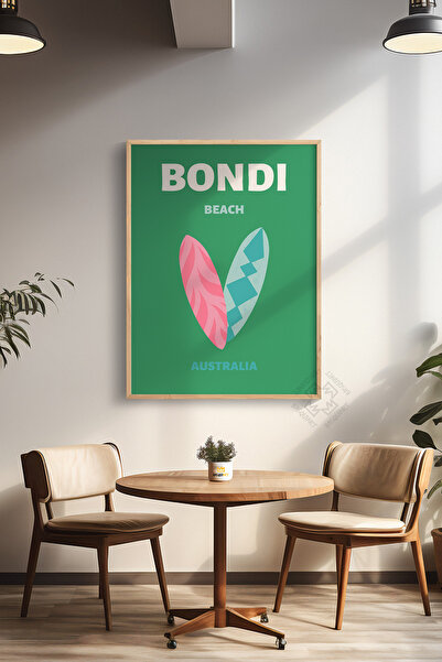 Basquiart Poster cu ramă din lemn din seria City, decor de perete pictat Nr.:8