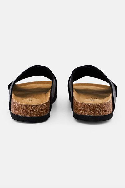 Algspar Men Slip On Cork Sandals, Dark Grey