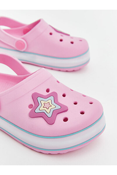 LC Waikiki LCW STEPS Pembe Baskılı Tabanı Işıklı Kız Bebek Plaj Sandaleti T T