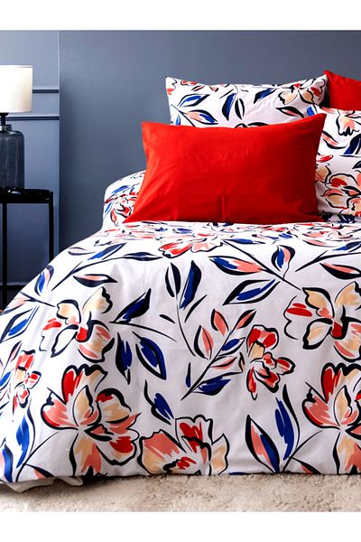 CAQQA Lilyum 4 Piece Single Sheet Elastic Duvet Cover Set for Children |   Young