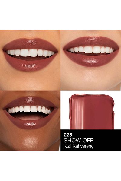Nars Attention-Grabbing Intense Content Lasting Nourishing Lipstick with a Brilliant Look- 1,5 Gr-225 - Show Off