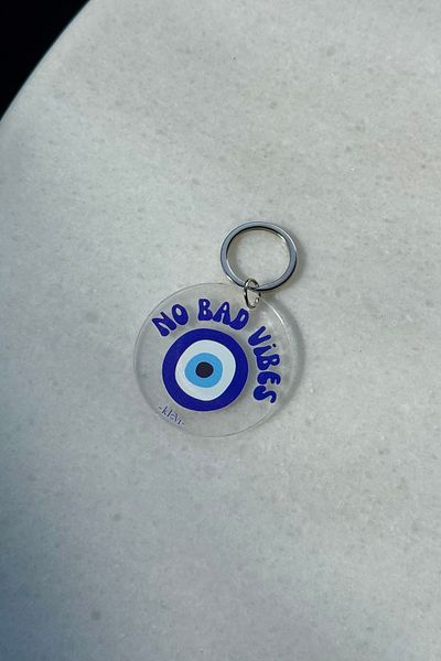 klovi No Bad Vibes Keychain