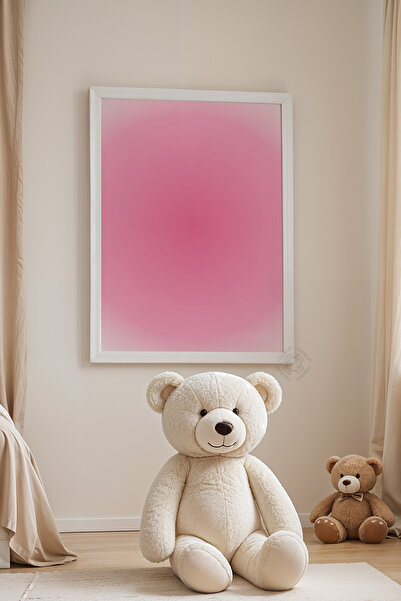 Basquiart Poster cu ramă albă pentru camera copiilor, camera bebelușilor, tab...