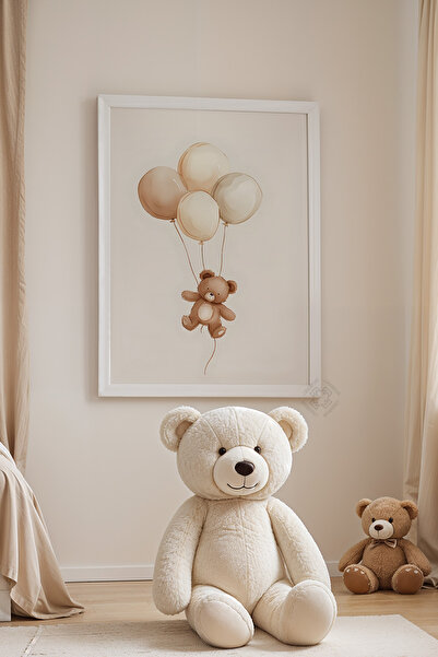 Basquiart Παιδικό Δωμάτιο, Βρεφικό Δωμάτιο, Αφίσα με λευκό πλαίσιο, Αριθμός Π...