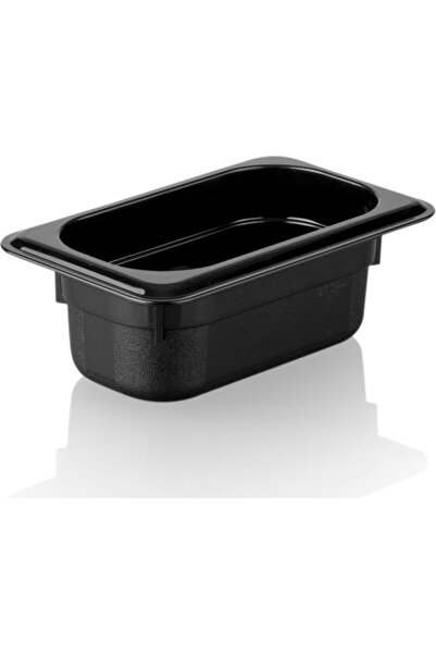 Genel Markalar Kırılmaz Polikarbon Siyah Gastronom Küvet 1/9-65 (en küçük boy...