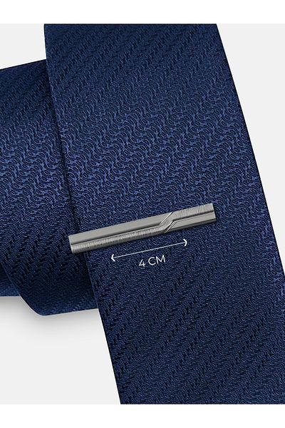 Milleniva Slim Striped Tie Clip